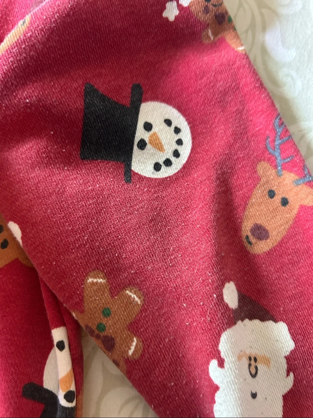 Holiday Time Red Kids Holiday Crewneck Sweatshirt with Santa, Reindeer & Snowman